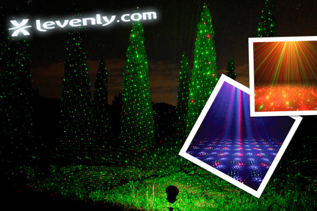 Laser pour décoration de jardin pour Noël