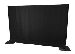Acheter RIDEAU SATIN NOIR 2M80 X 1M20 (H), RIDEAU PENDRILLON PIPE AND DRAPE WENTEX