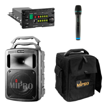 Acheter MA 708PACK, PACK SONO PORTABLE 180W AVEC ÉMETTEUR HF SANS FIL MIPRO au meilleur prix sur LEVENLY.com