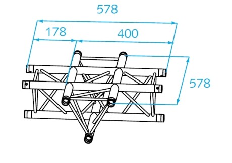 E20D-C016ANGLE ALU 4 DIRECTIONS PROLYTE