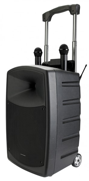 Enceinte autonome Audiophony CR25A-COMBO-F5 Batterie 250W MP3 bluetooth 2  micros